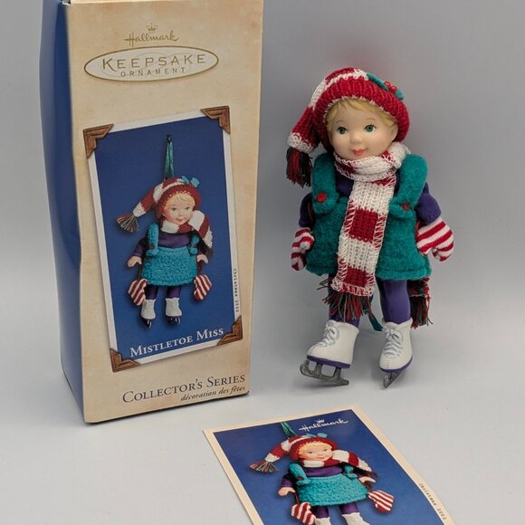 Hallmark Keepsake Mistletoe Miss 2002, 2nd in Mistletoe Miss Series, Porcelain - Picture 2 of 11